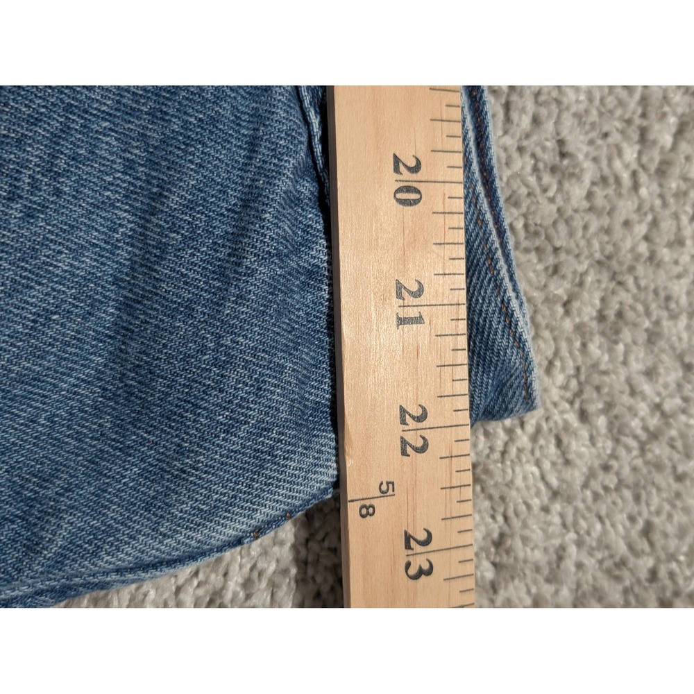 LL Bean Jeans Mens 46x28 Blue Relaxed Fit Fleece Lined Denim Pants Workwear Warm - Picture 4 of 6